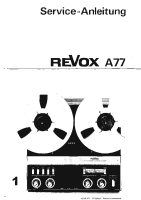 Revox A-77-Service-Manual 